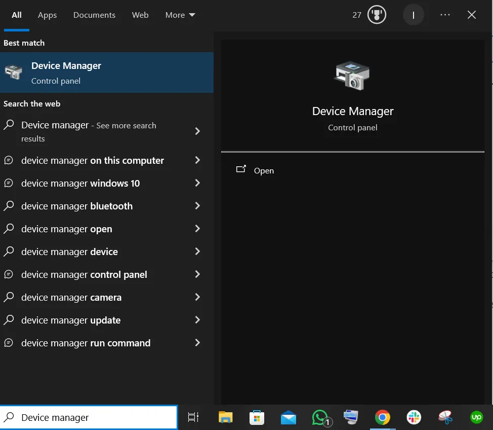 Task manager settings